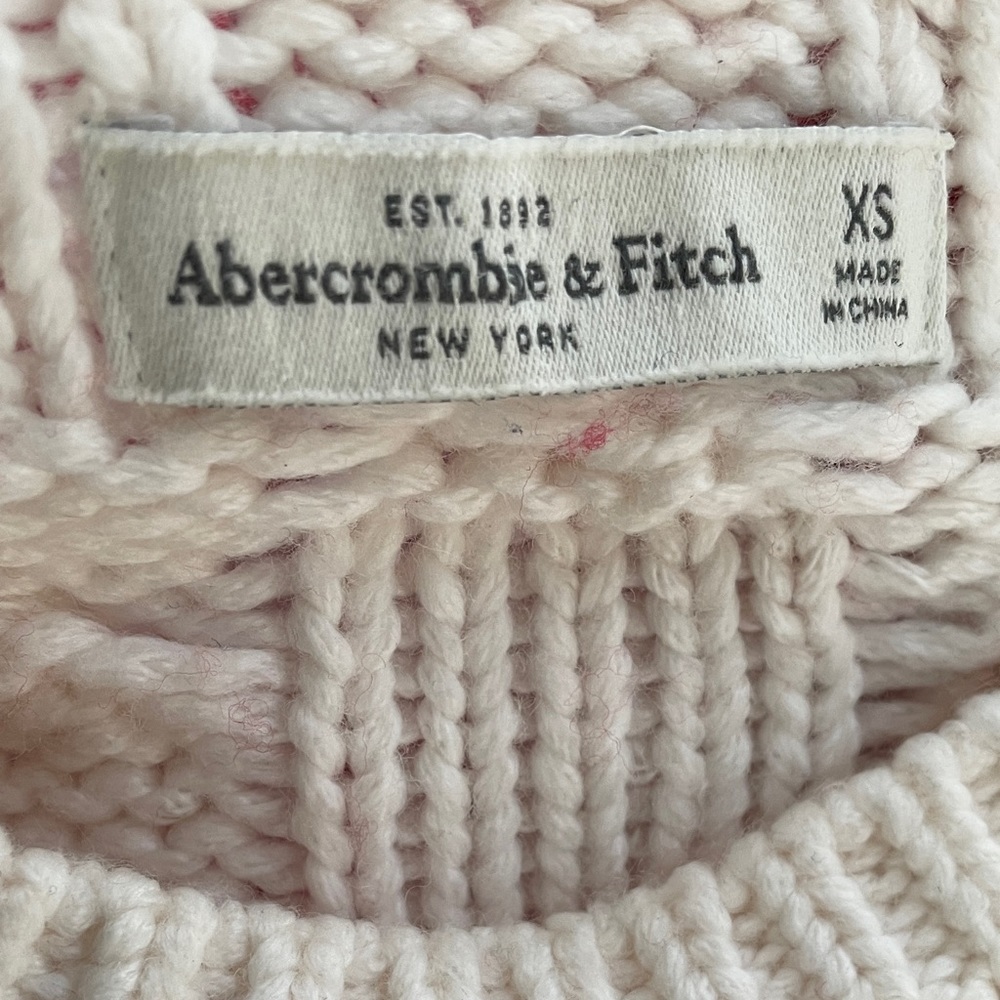 Abercrombie & Fitch Red and White Striped Sweater - Picture 6 of 7